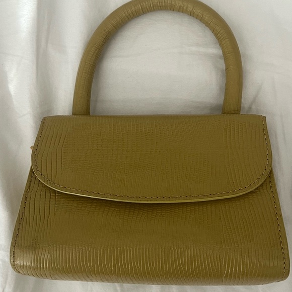 By Far Mini Leather Crossbody Bag in Green - Picture 3 of 10